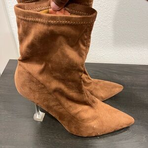 Brown Suede Women's Boots